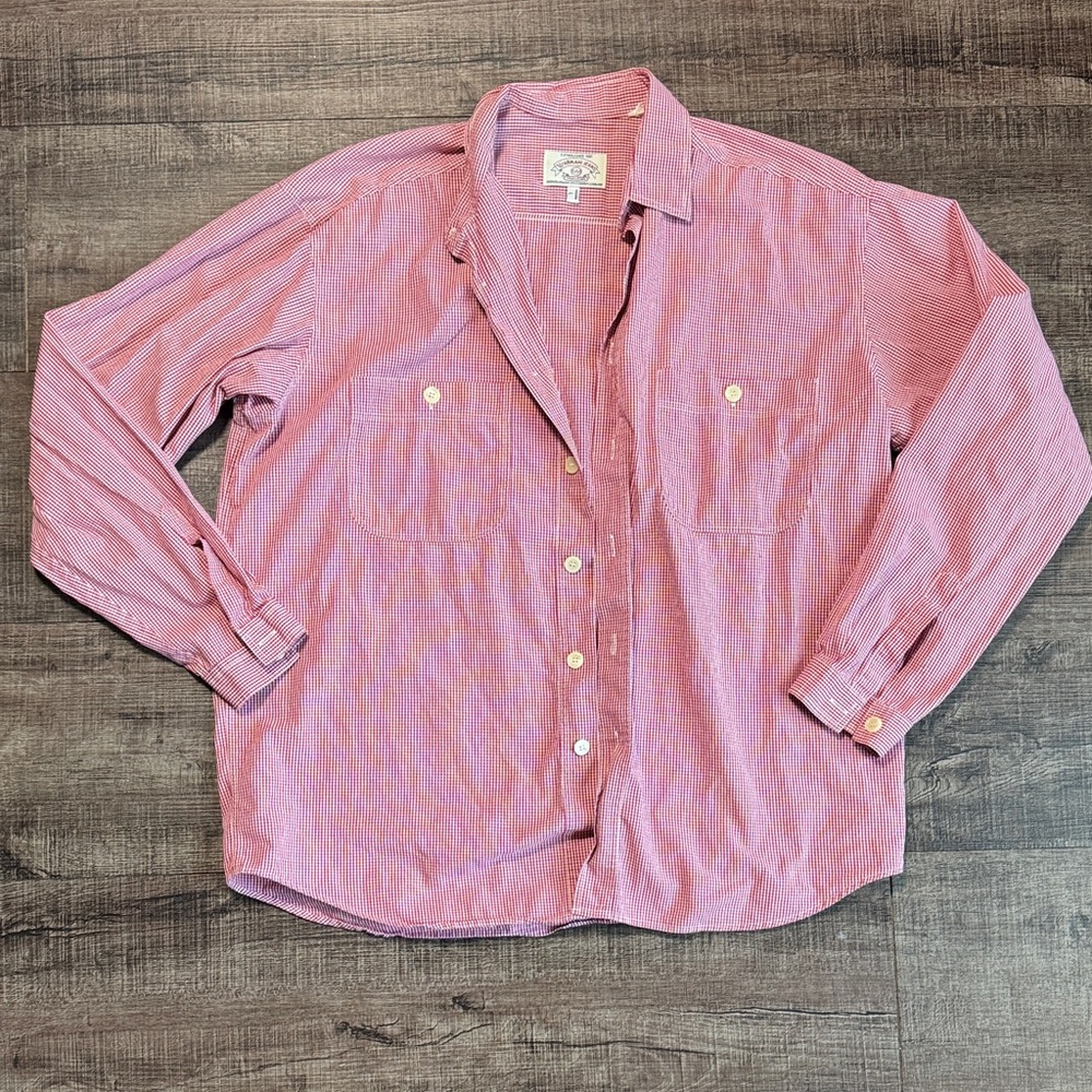 Armani Jeans Red Casual Button Down Shirt